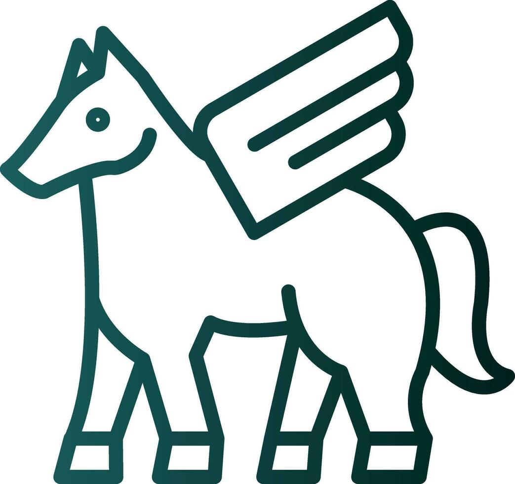 Pegasus Vector Icon Design