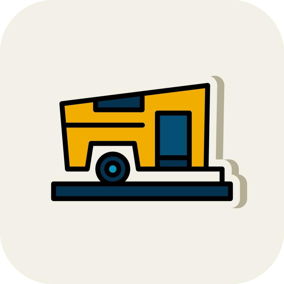 Campervan Vector Icon Design