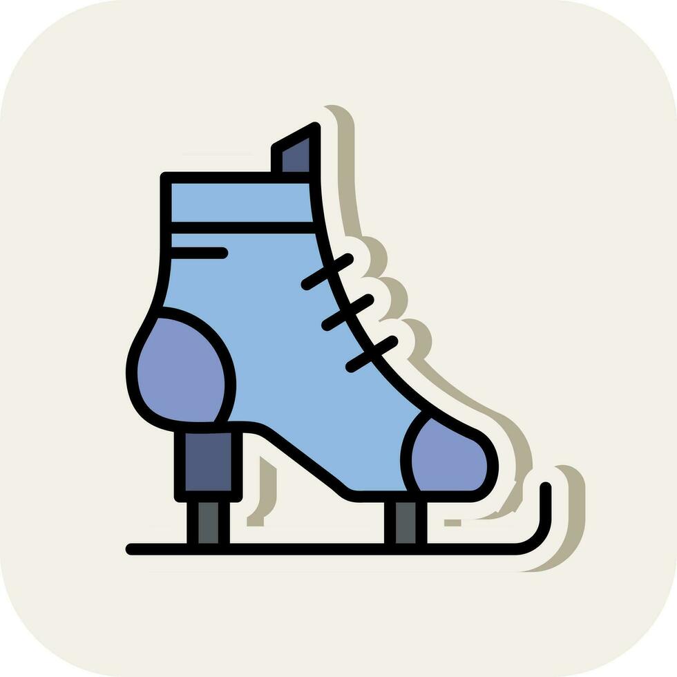 Ice skates Vector Icon Design