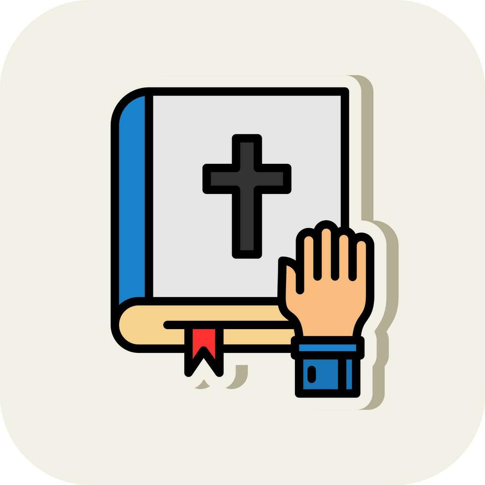 Oath Vector Icon Design