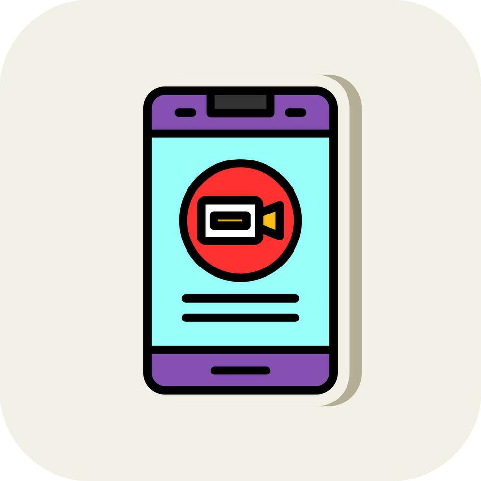 Videocall Vector Icon Design
