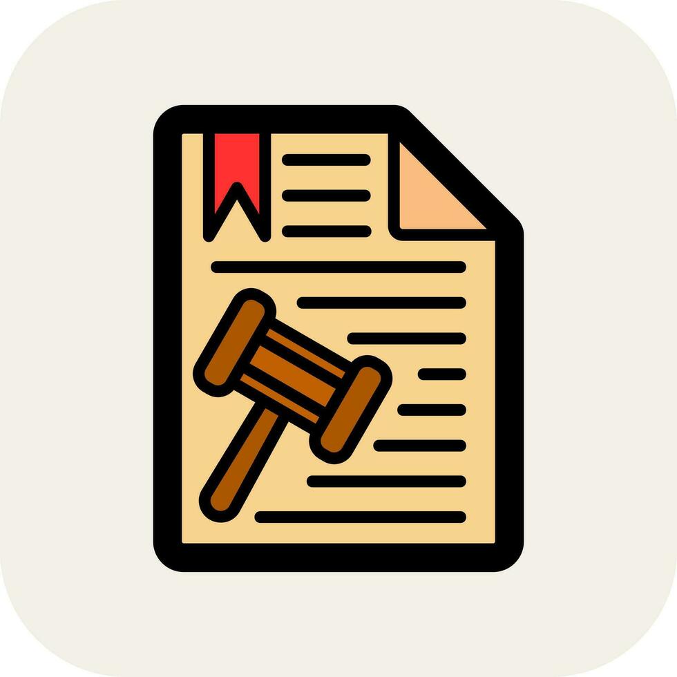 Legal document Vector Icon Design