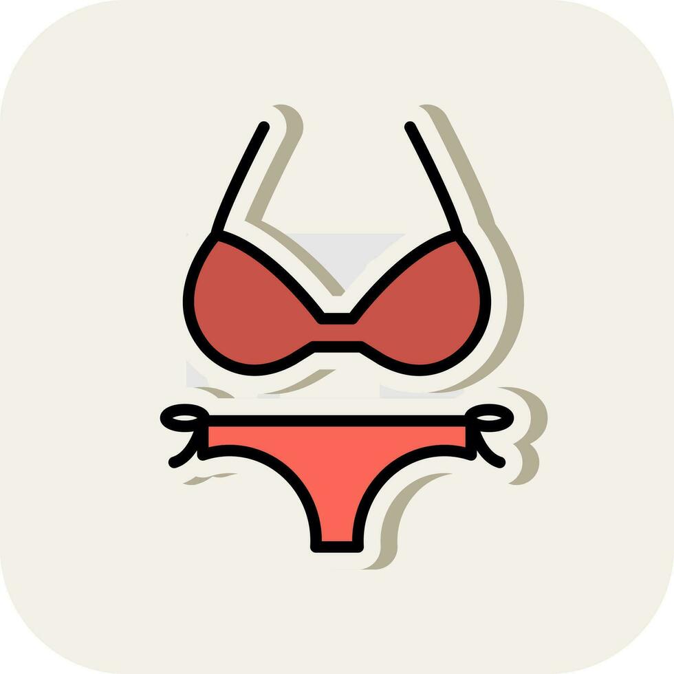 Bikini Vector Icon Design
