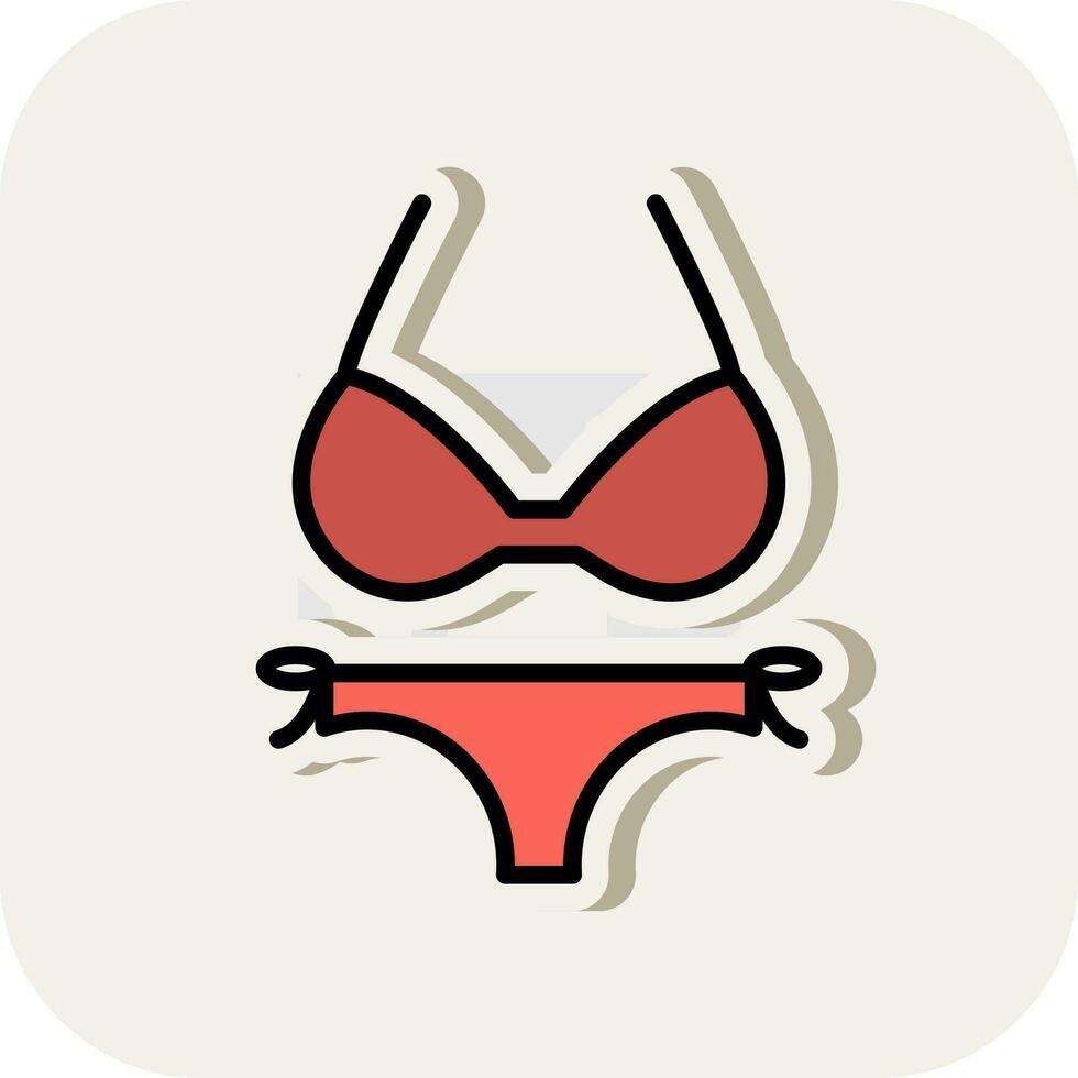 bikini vector icono diseño