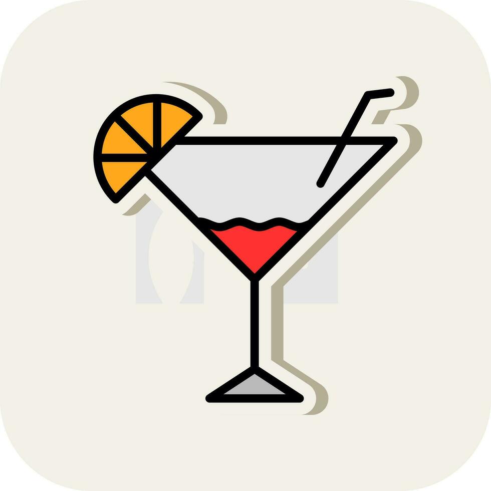 diseño de icono de vector de martini