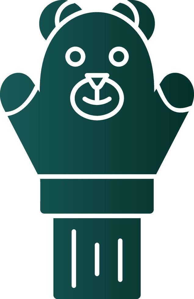 Hand puppet Vector Icon Design