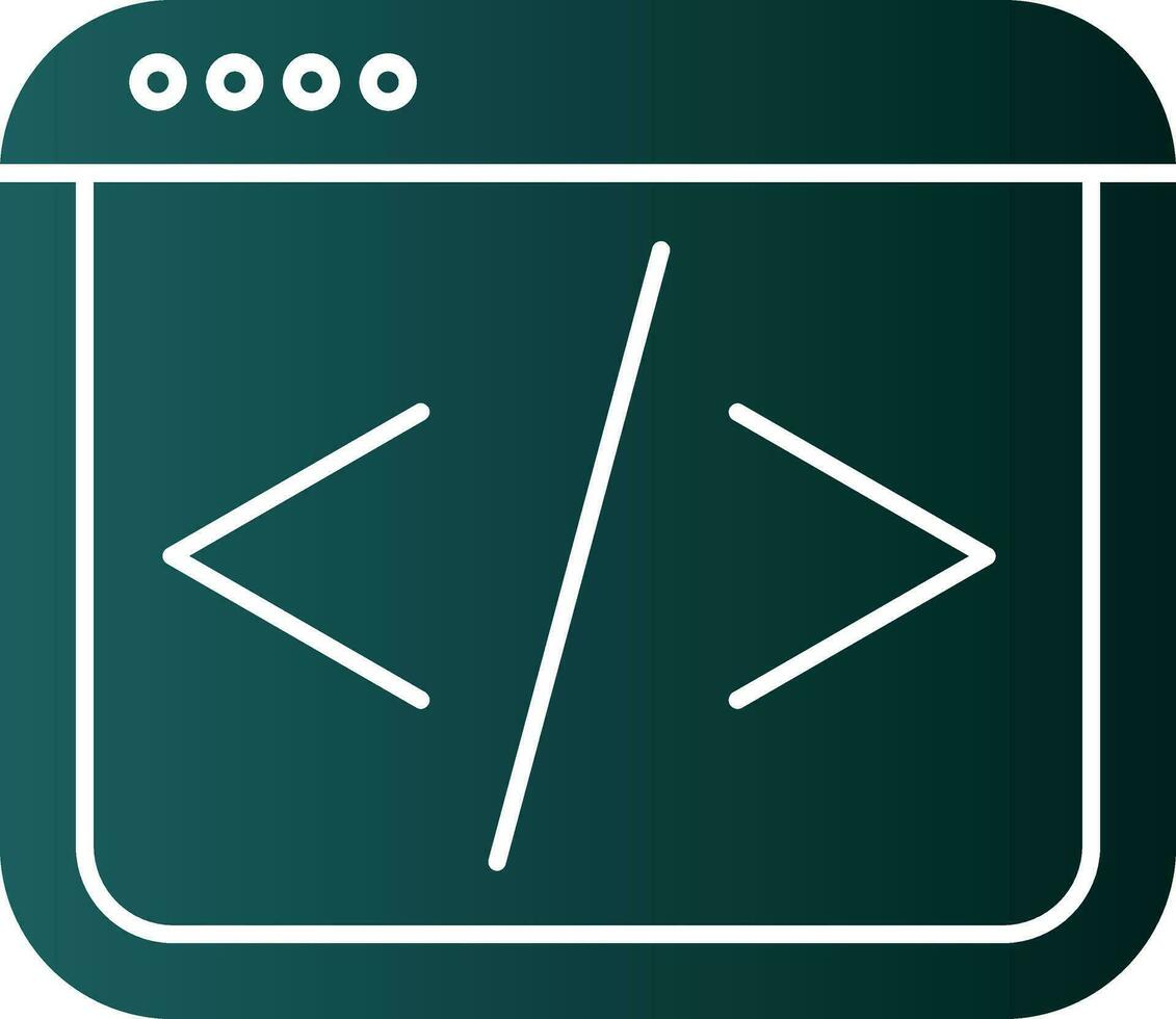 Web coding Vector Icon Design