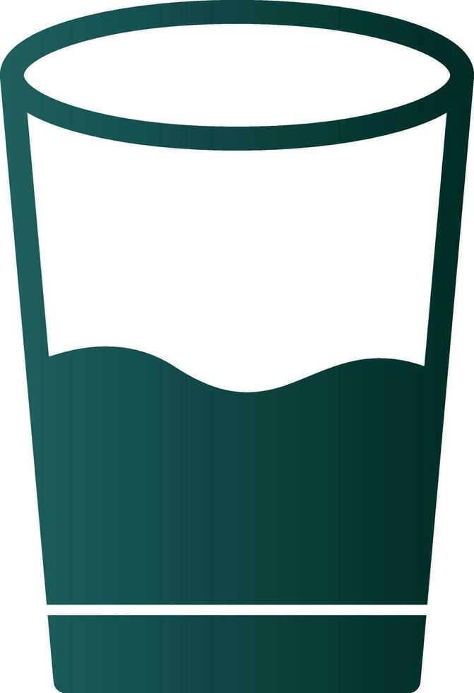 Glass of water Vector Icon Design