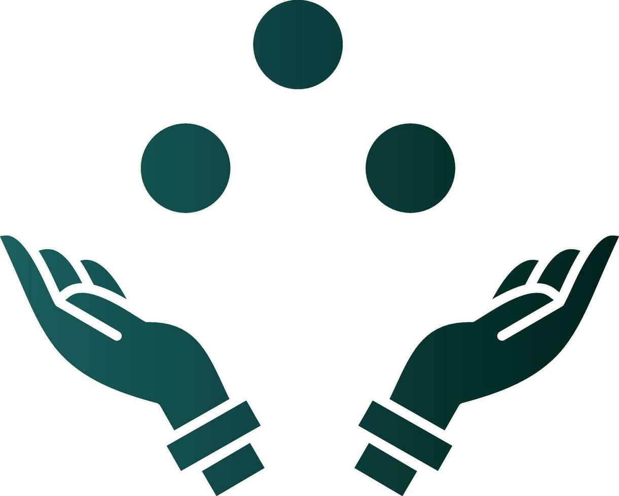 Juggling Vector Icon Design