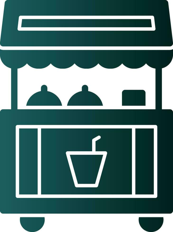 Food stand Vector Icon Design