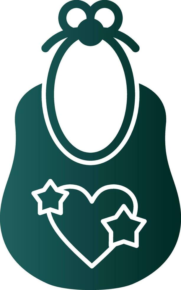 Baby bib Vector Icon Design
