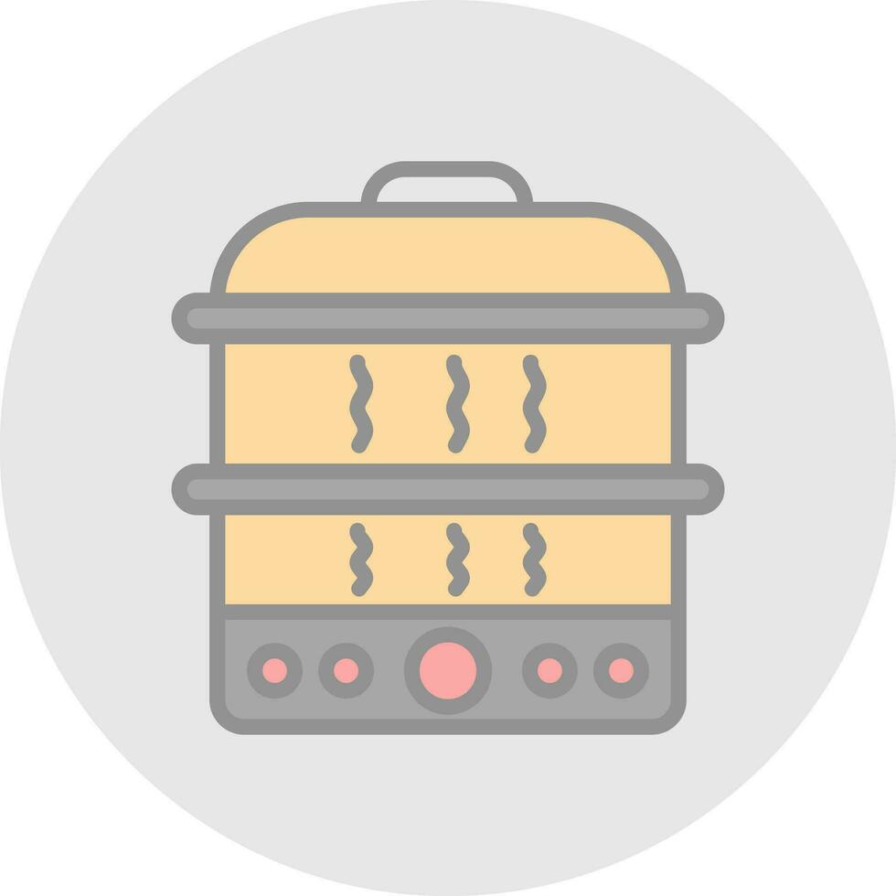 Steamer Vector Icon Design