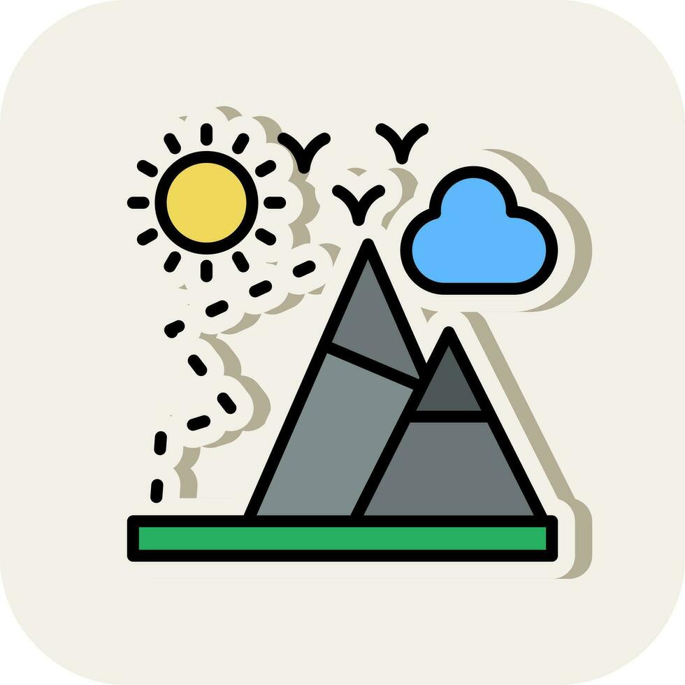 Mountaineering Vector Icon Design