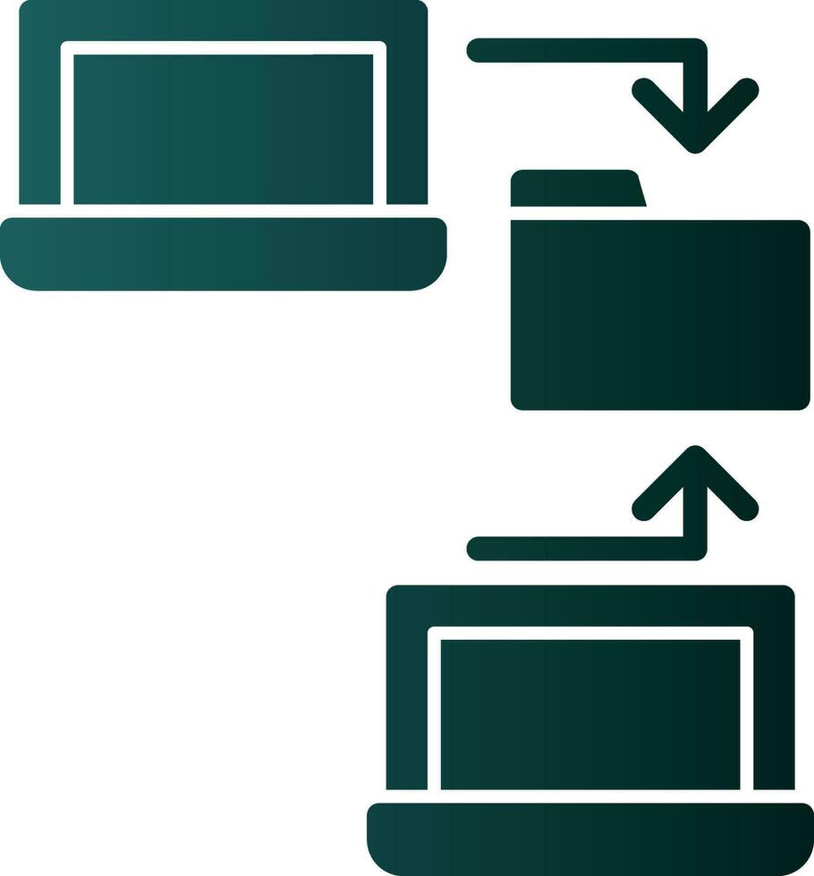 Data sharing Vector Icon Design