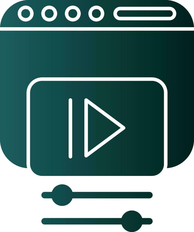 Video web Vector Icon Design
