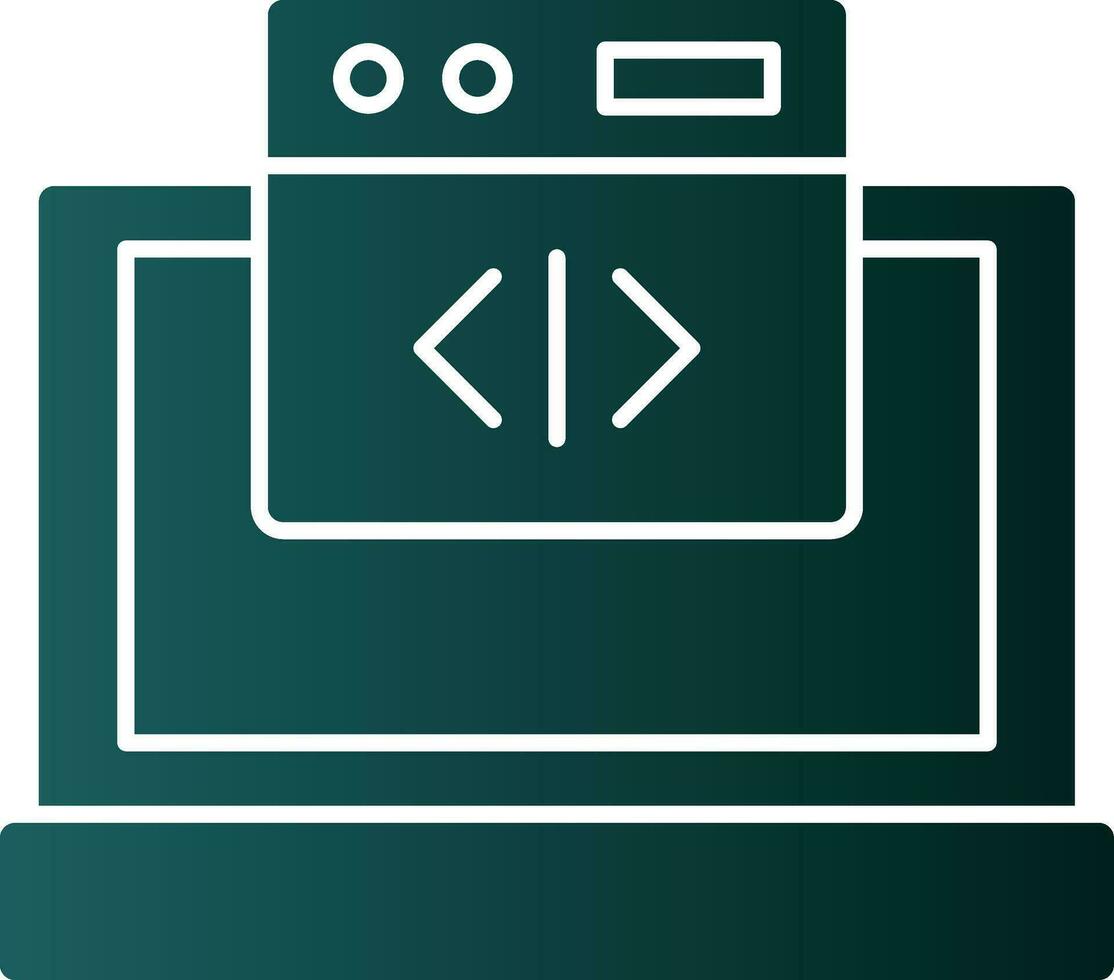 Web coding Vector Icon Design