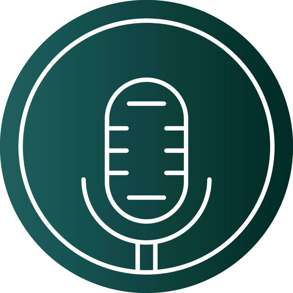 Podcast Vector Icon Design