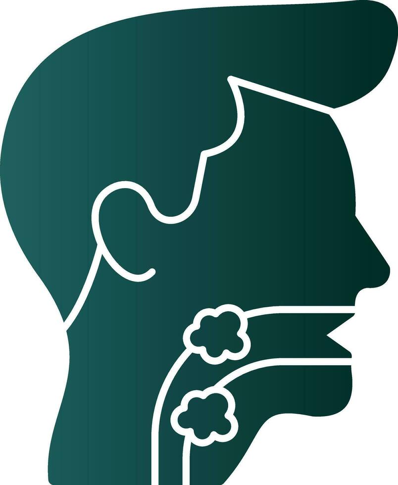 Throat cancer Vector Icon Design