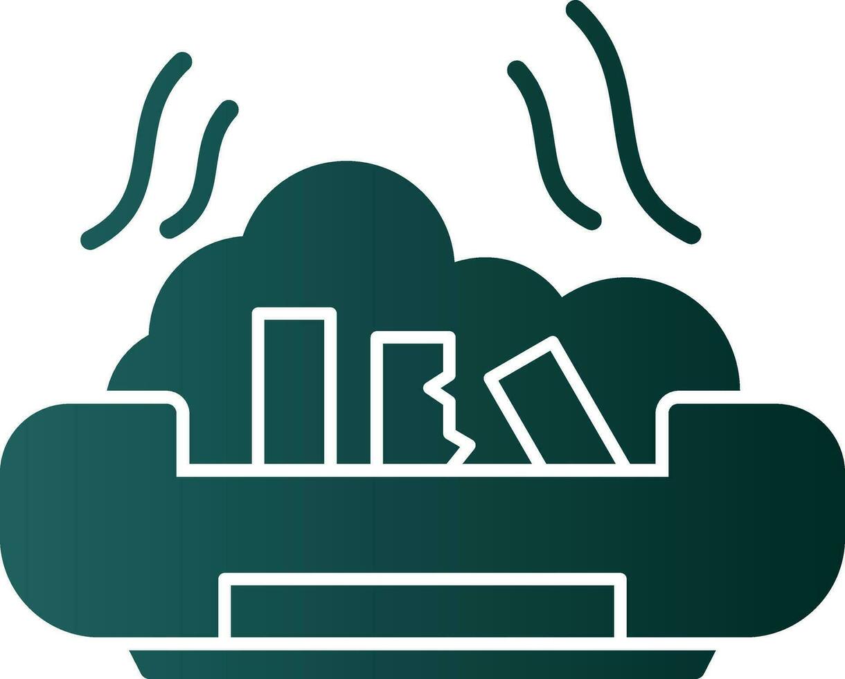 Ashtray Vector Icon Design