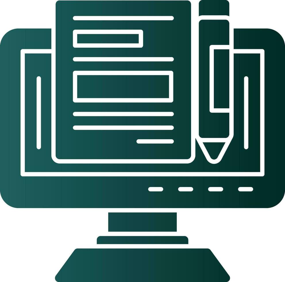 Blogger Vector Icon Design