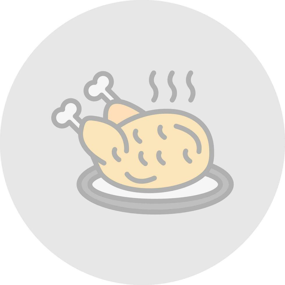 Chicken Vector Icon Design