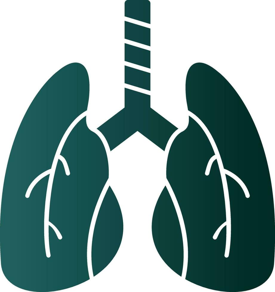 diseño de icono de vector de pulmones