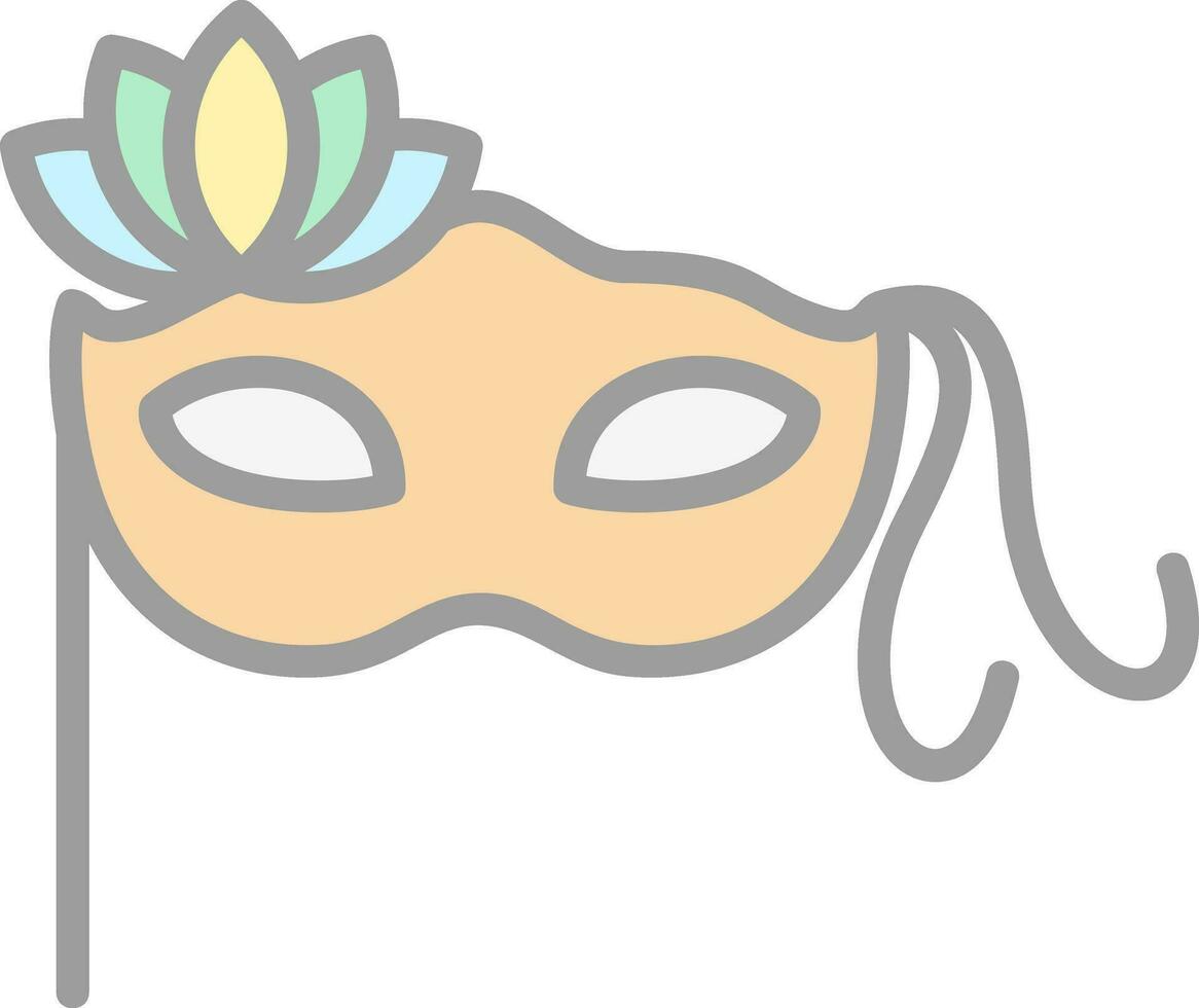 Carnival mask Vector Icon Design