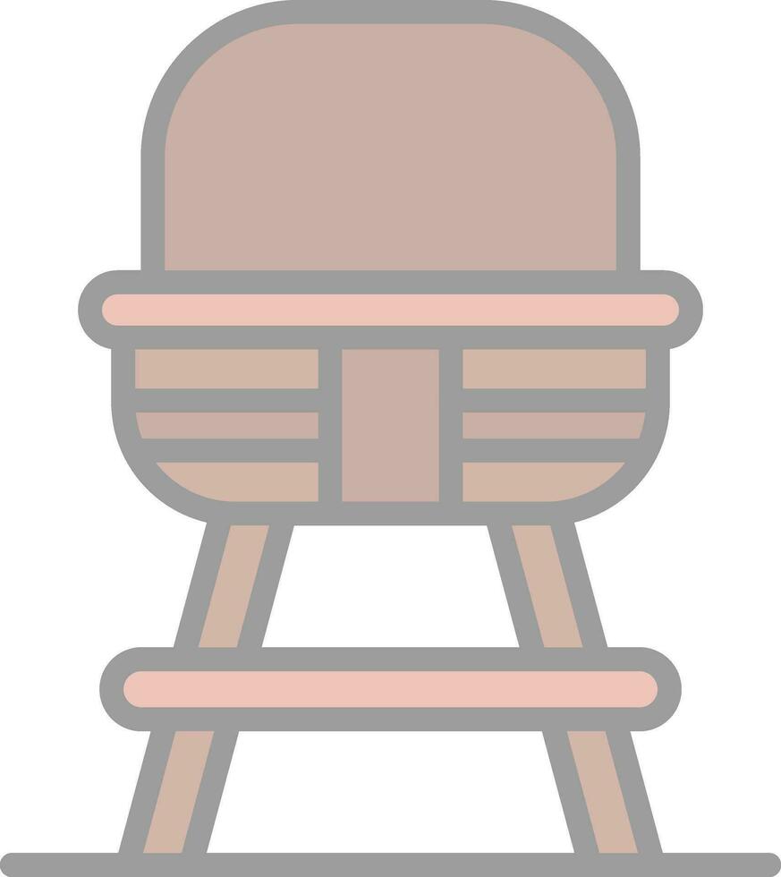 Baby chair Vector Icon Design