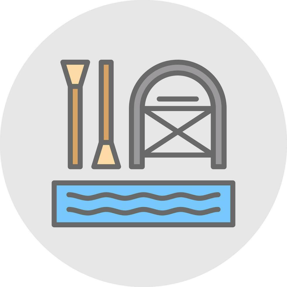 Rafting Vector Icon Design