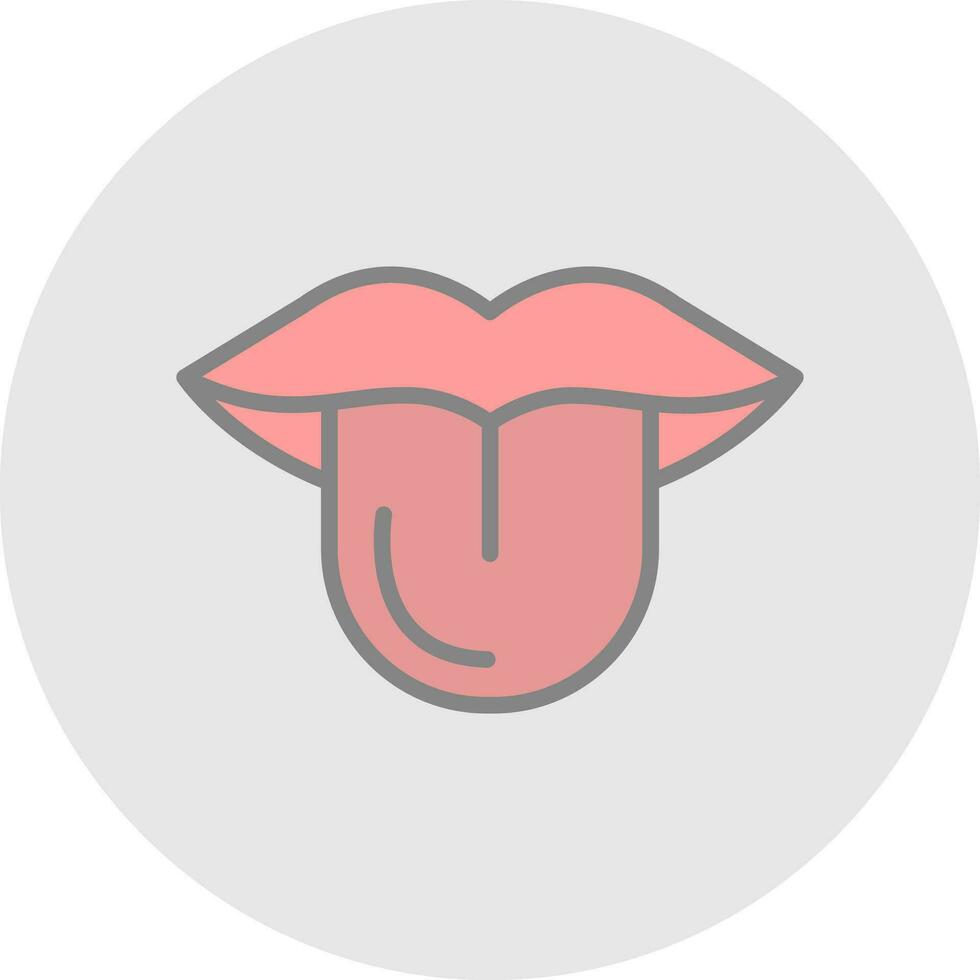 Tongue Vector Icon Design