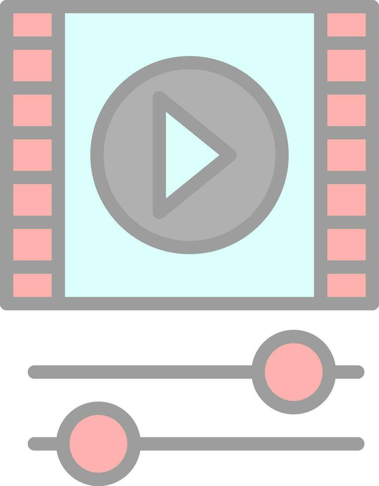 diseño de icono de vector de vídeo