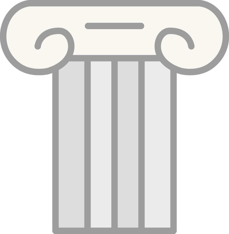 Ancient pillar Vector Icon Design