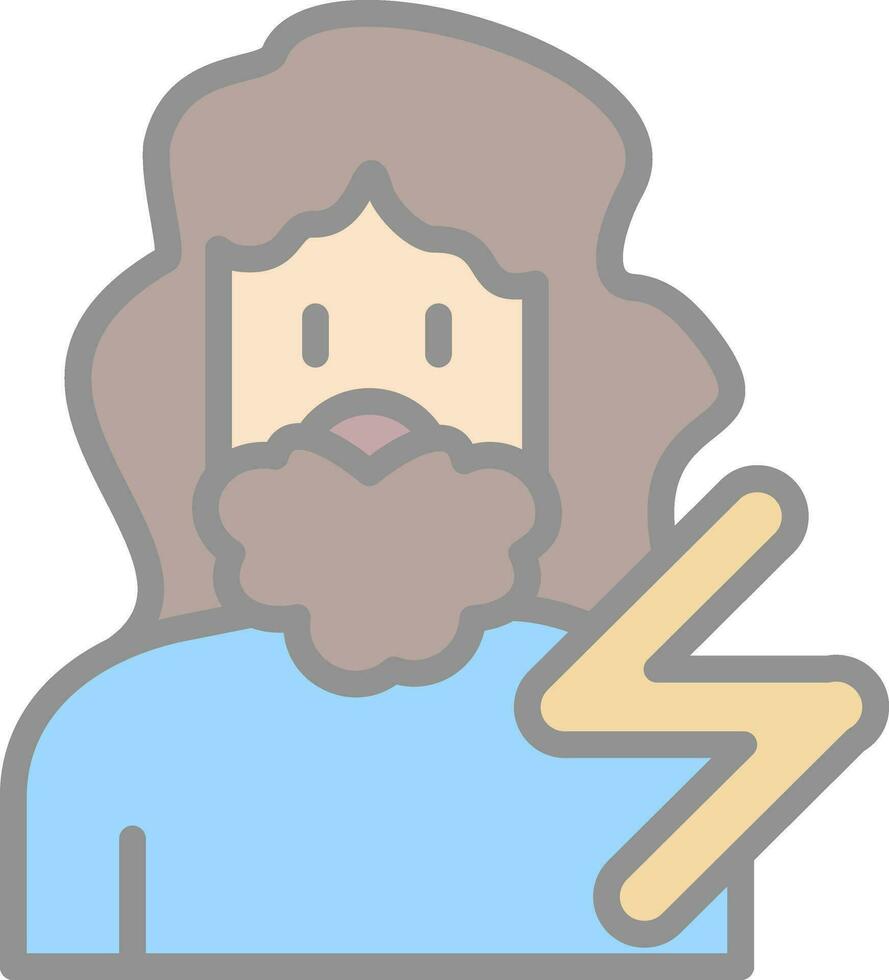 Zeus Vector Icon Design