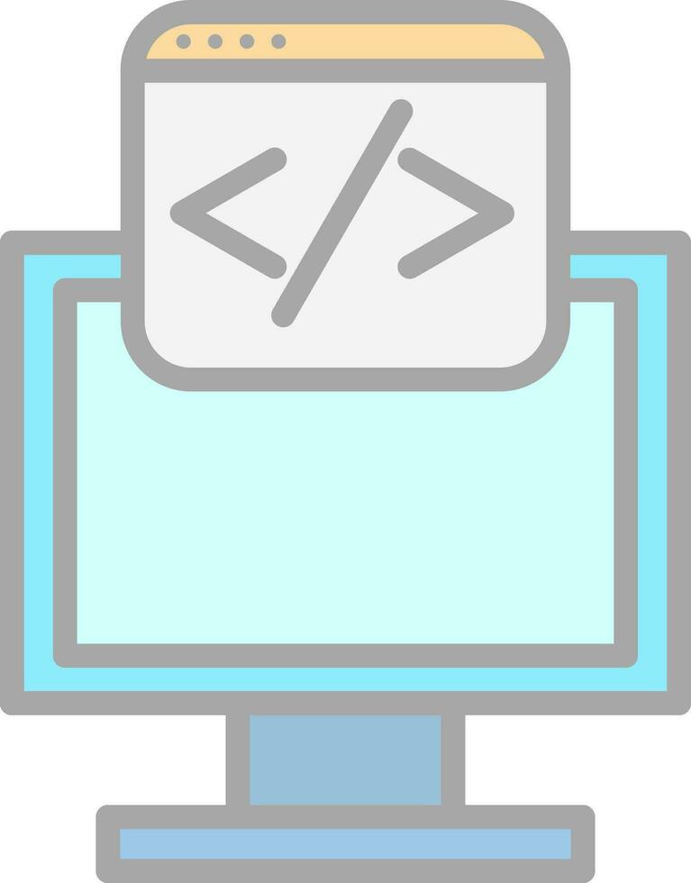Web programming Vector Icon Design