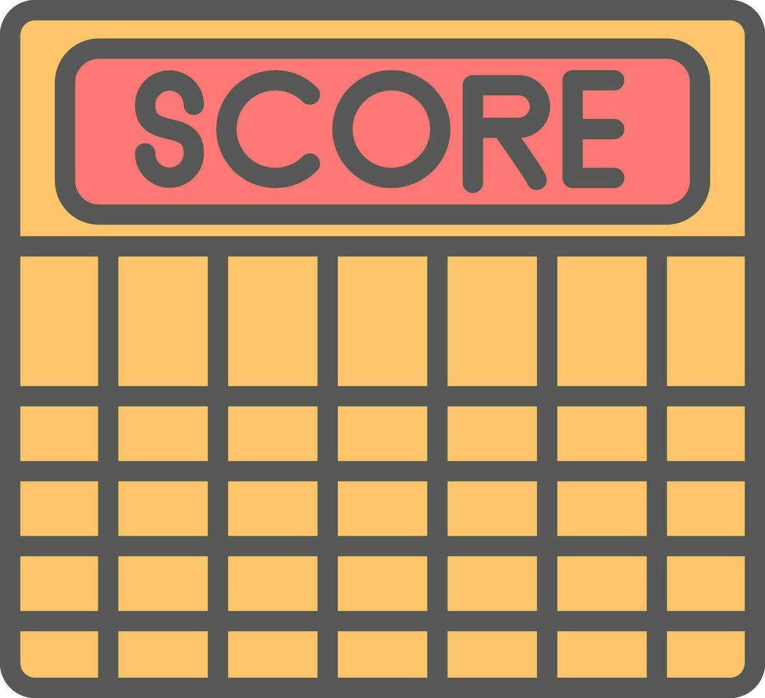 Score Vector Icon Design