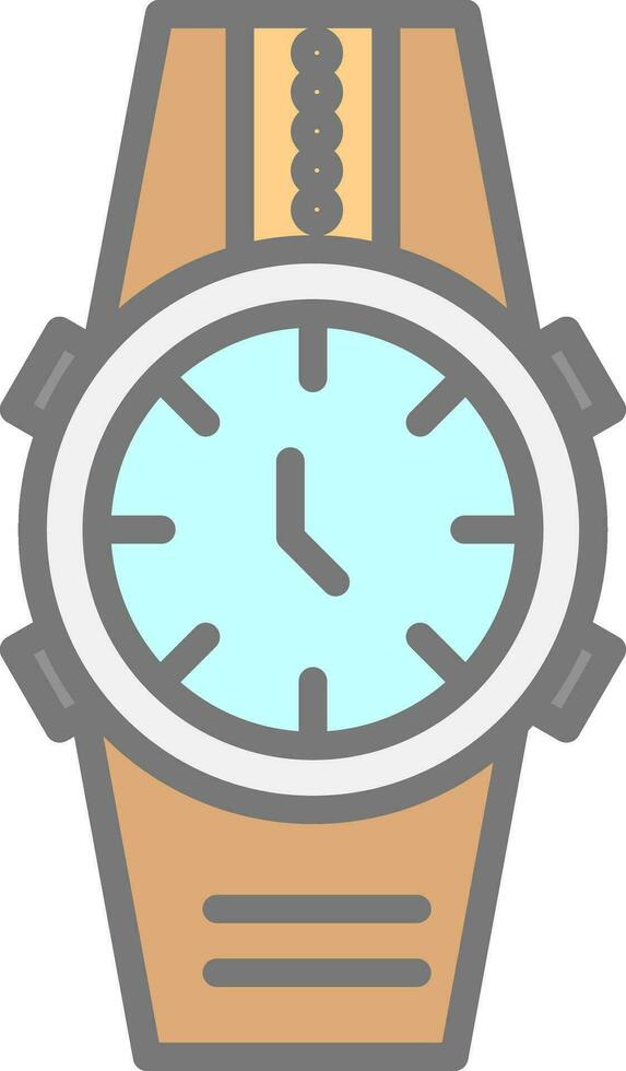 Wristwatch Vector Icon Design