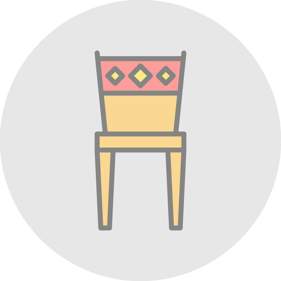 diseño de icono de vector de silla