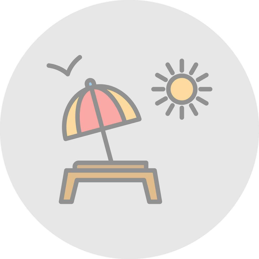 Lounger Vector Icon Design