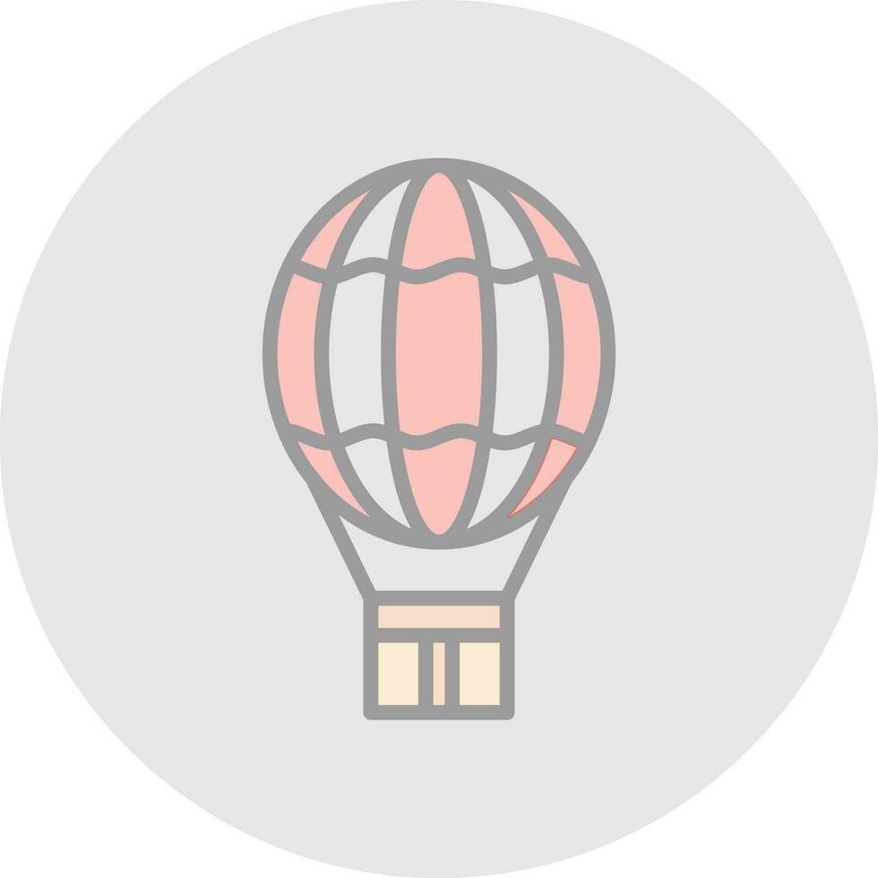 Hot air balloon Vector Icon Design