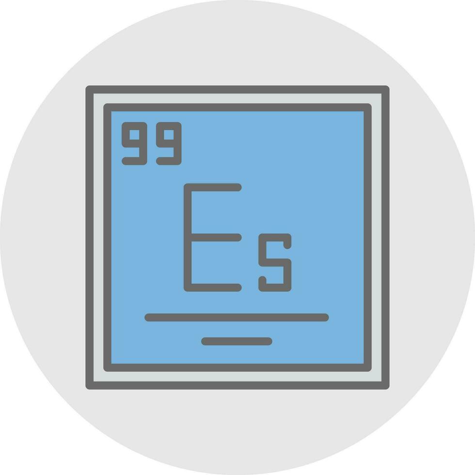 Einsteinium Vector Icon Design