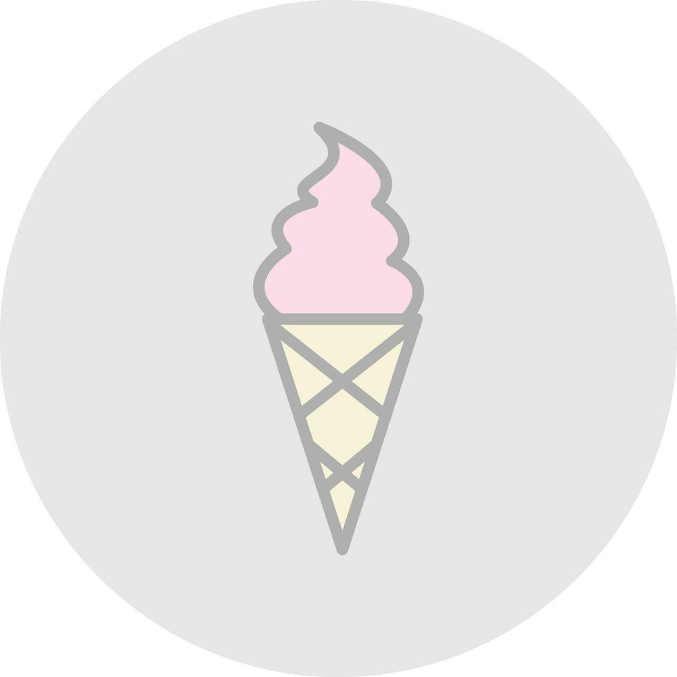 Ice cream cone Vector Icon Design
