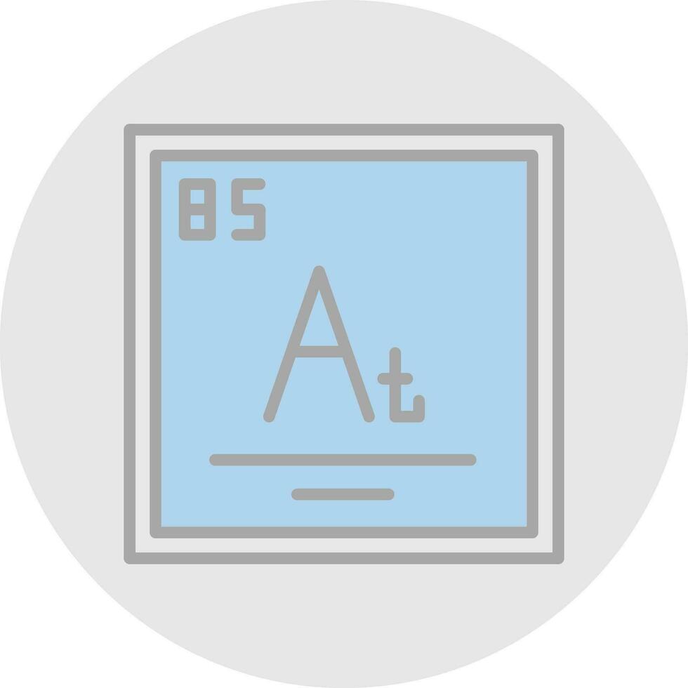 astatine vector icono diseño