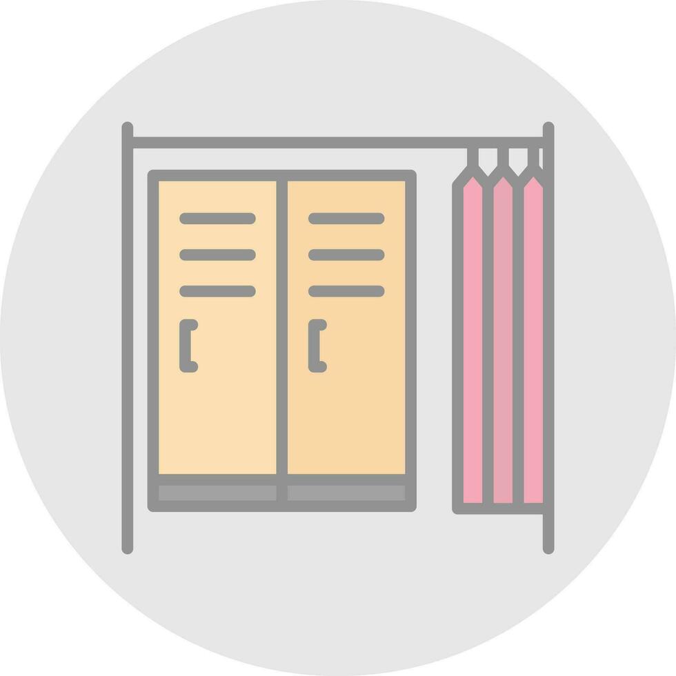 Changing room Vector Icon Design