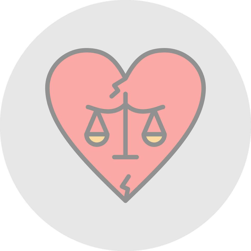 Divorce Vector Icon Design