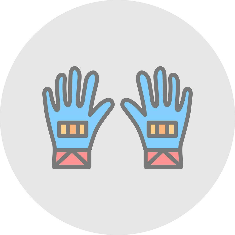 guantes, vector, icono, diseño vector