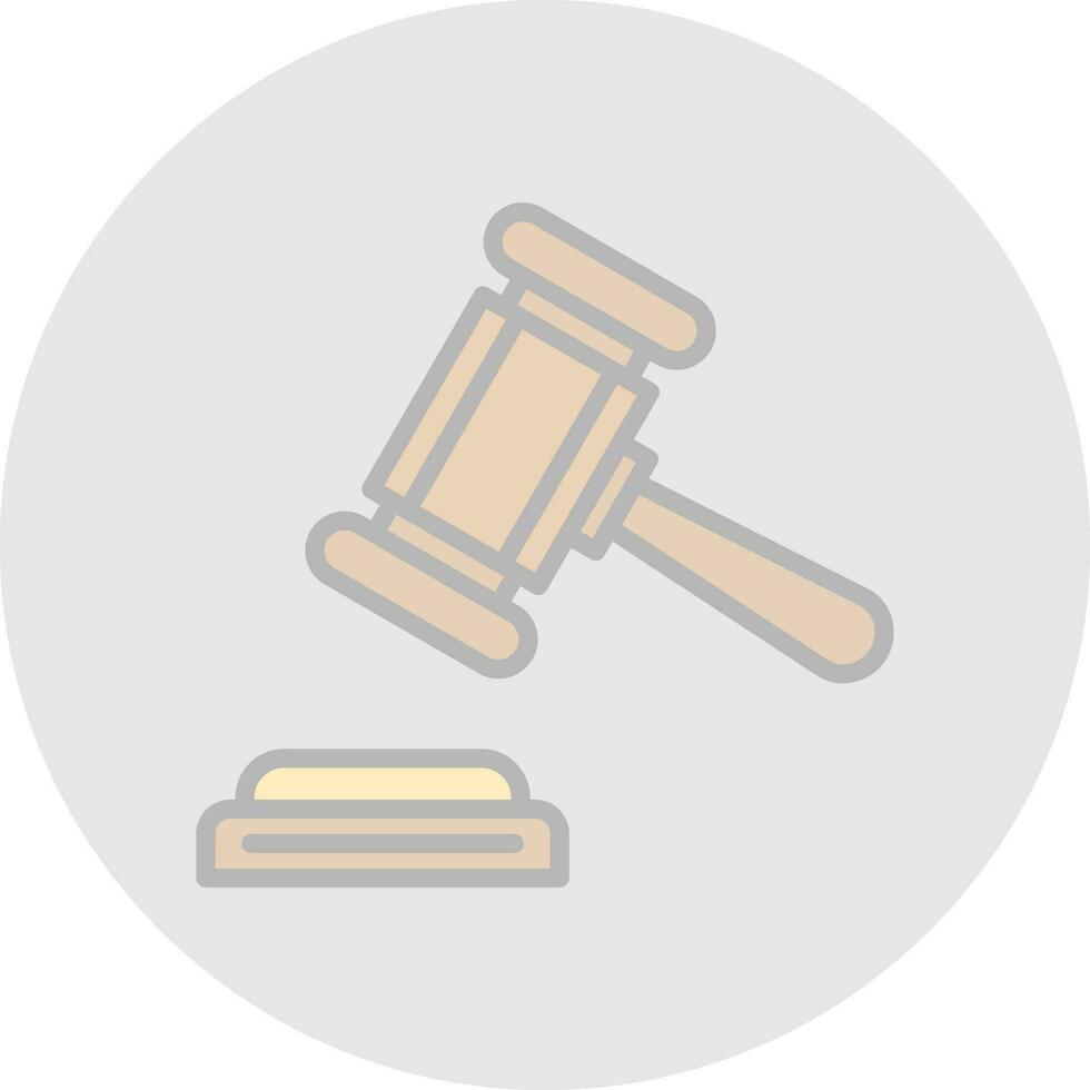 Gavel Vector Icon Design