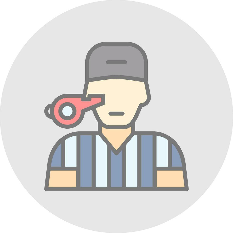 Referee Vector Icon Design