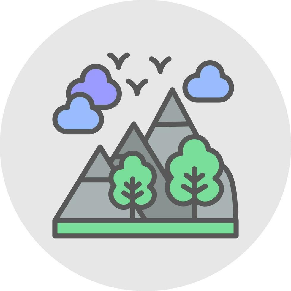 Alpes vector icono diseño