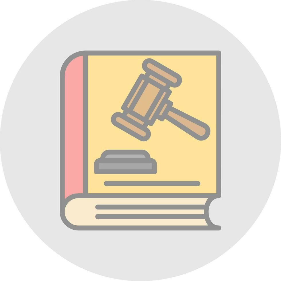 Law book Vector Icon Design