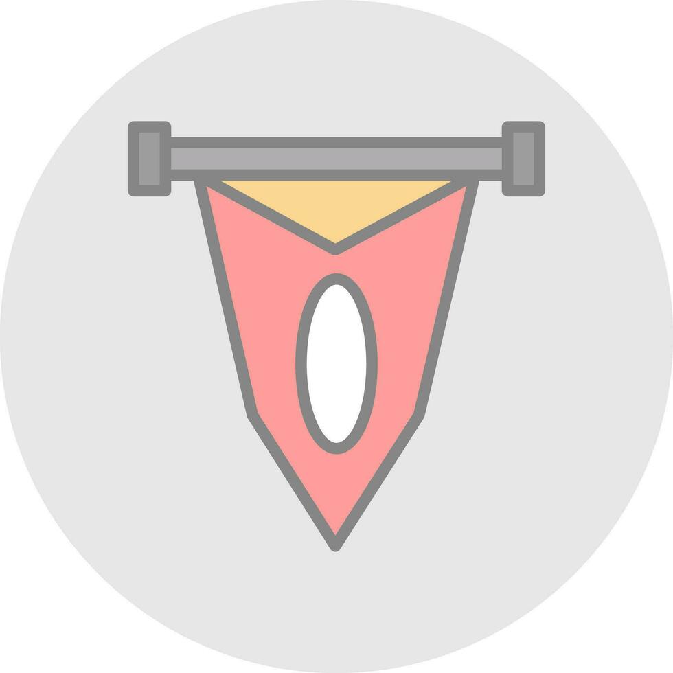 Pennant Vector Icon Design